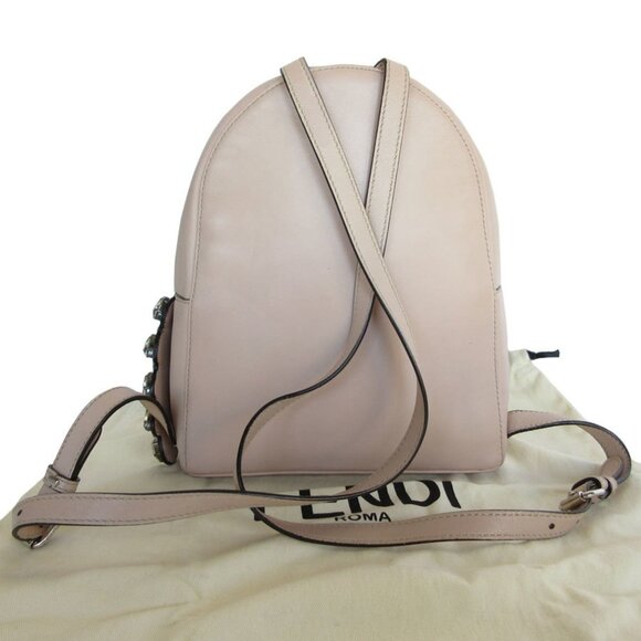 FENDI Pink Leather Backpack - Picture 2 of 5